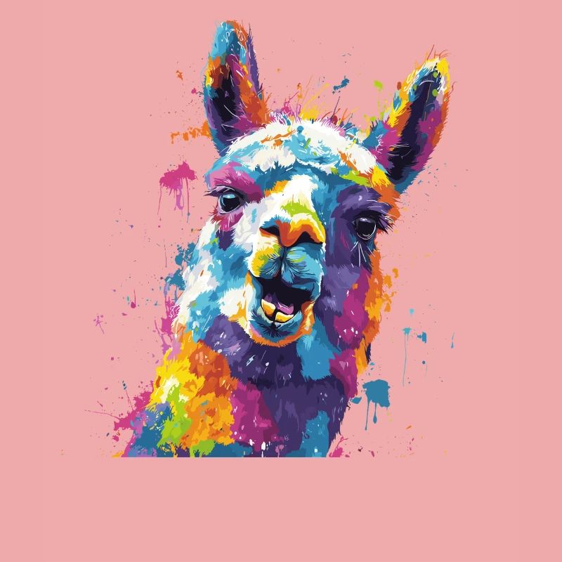Llama Farbexplosion