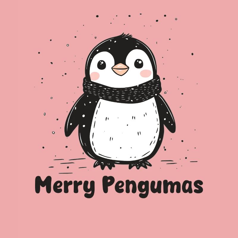 Joyeuses manchots, mignons manchots de Noël