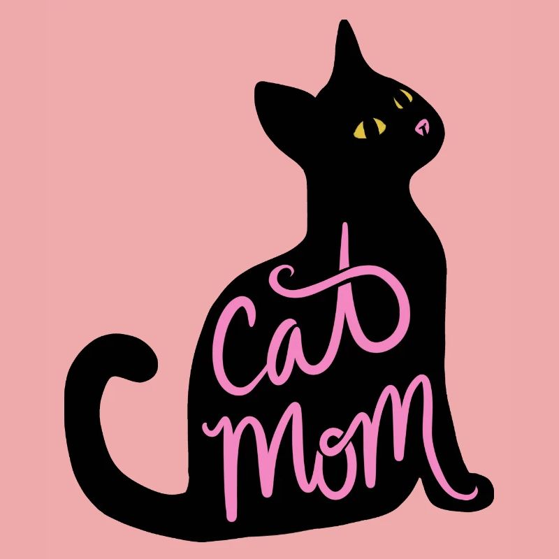 Cat Mom Neon Script