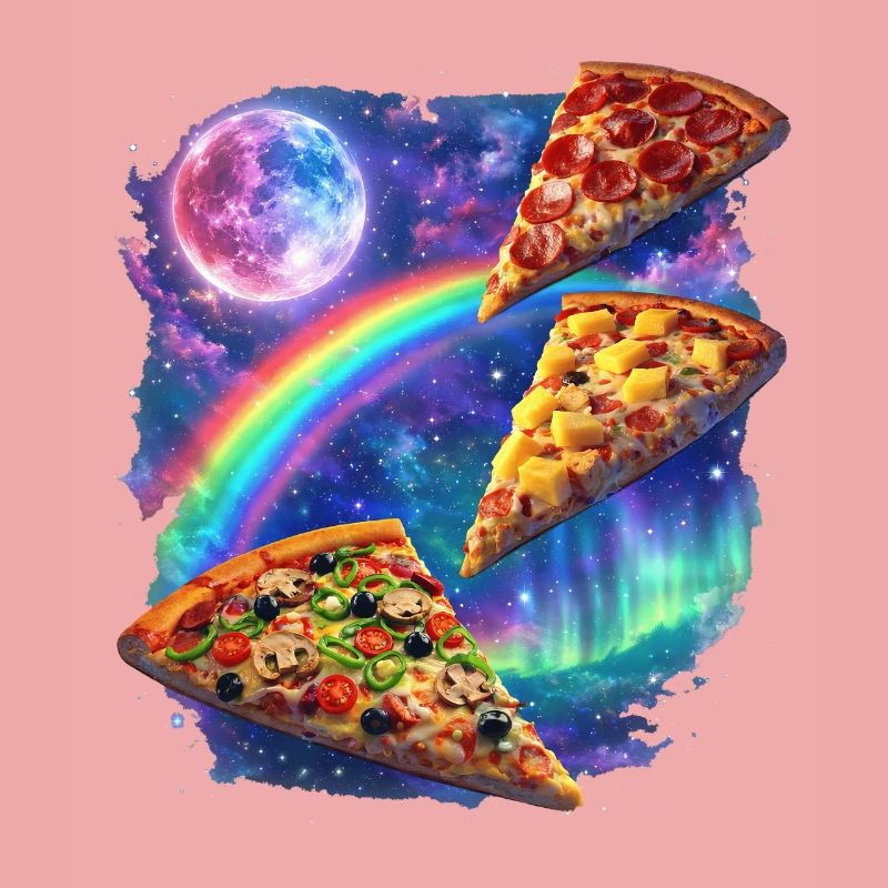 Kosmische Regenbogenpizza All