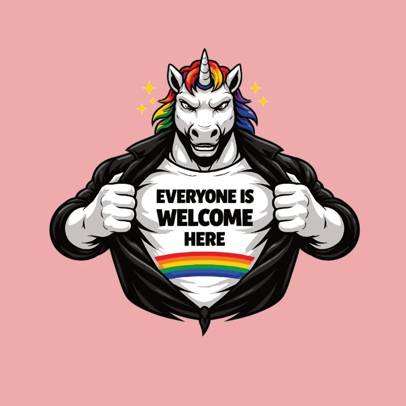 Diversity & Respect Rainbow Statement Design