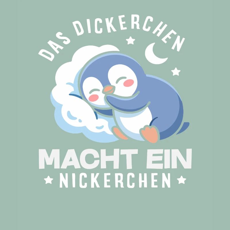 Das Dickerchen macht ein Nickerchen Pinguin