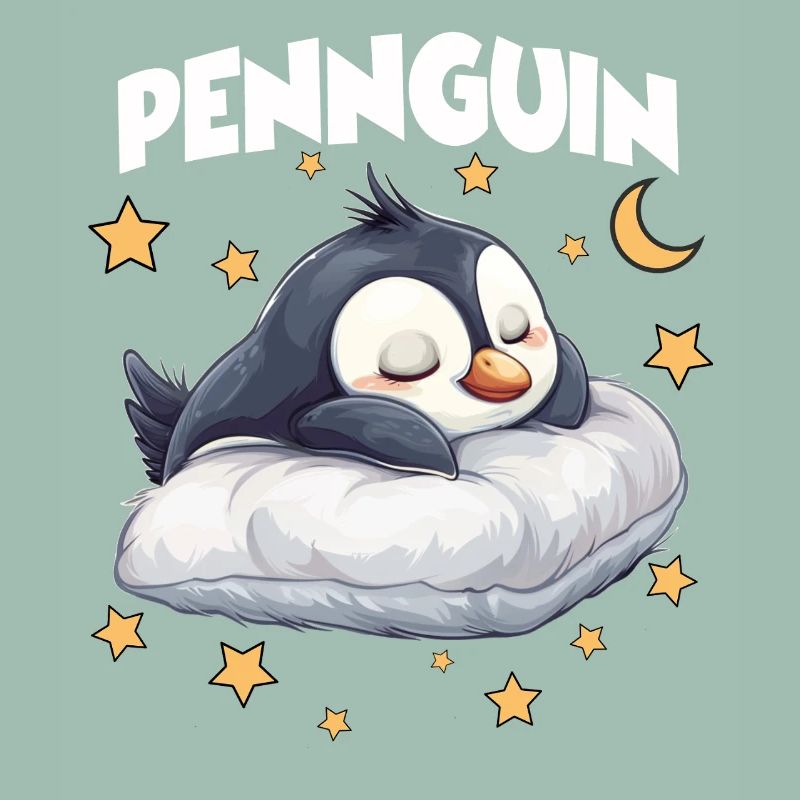 Pennguin Pinguin Pyjama Morgenmuffel Langschläfer 
