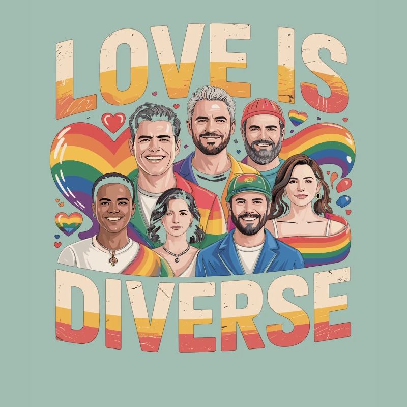 Love Is Diverse Pride Regenbogen