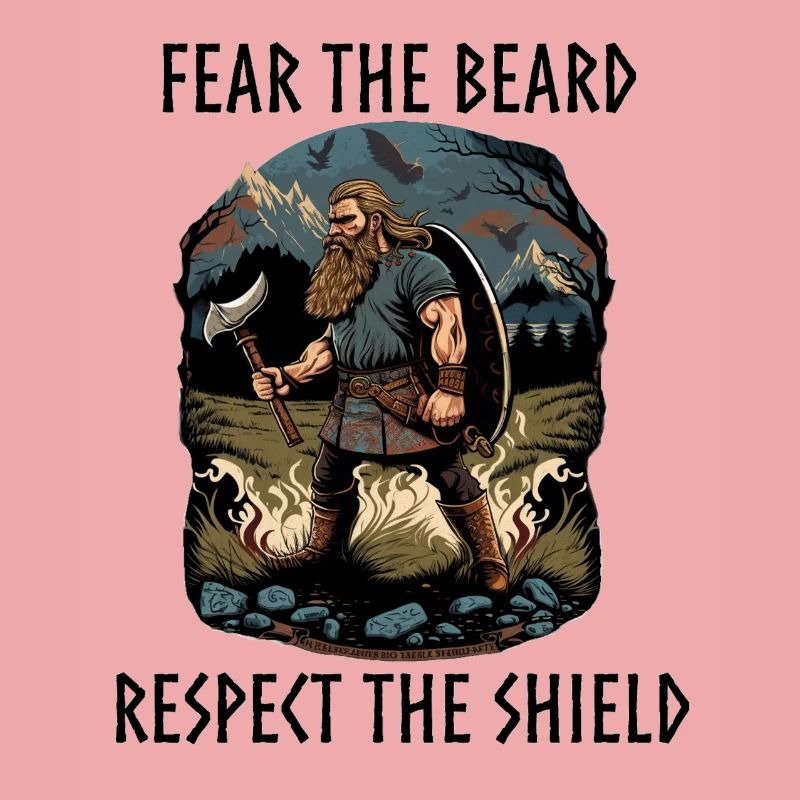 Viking with axe and shield