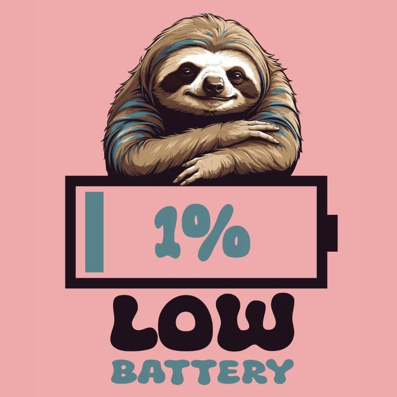 Faultier Leere Batterie