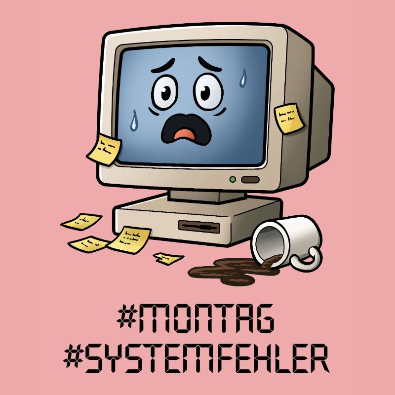 #Montag #Systemfehler – Retro-PC, Kaffee&Bürohumor