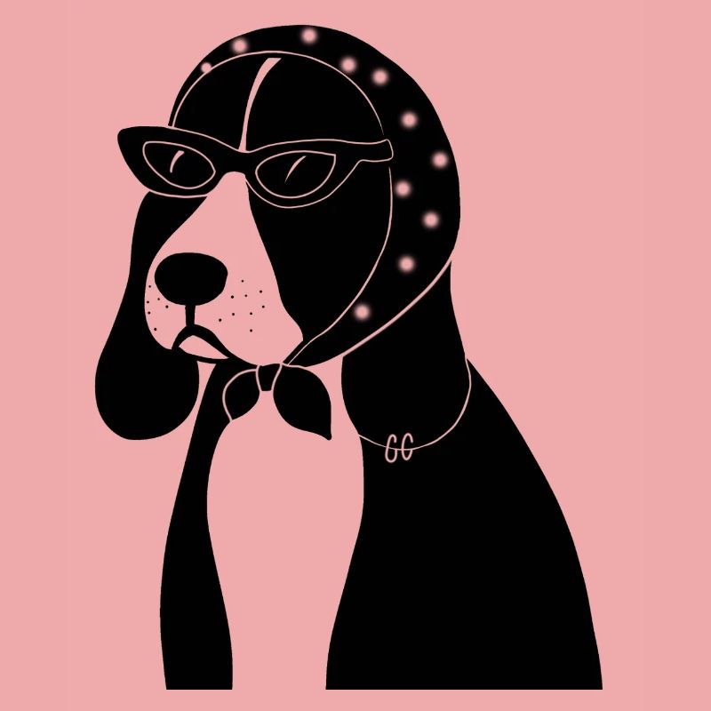 Beagle mit Stil