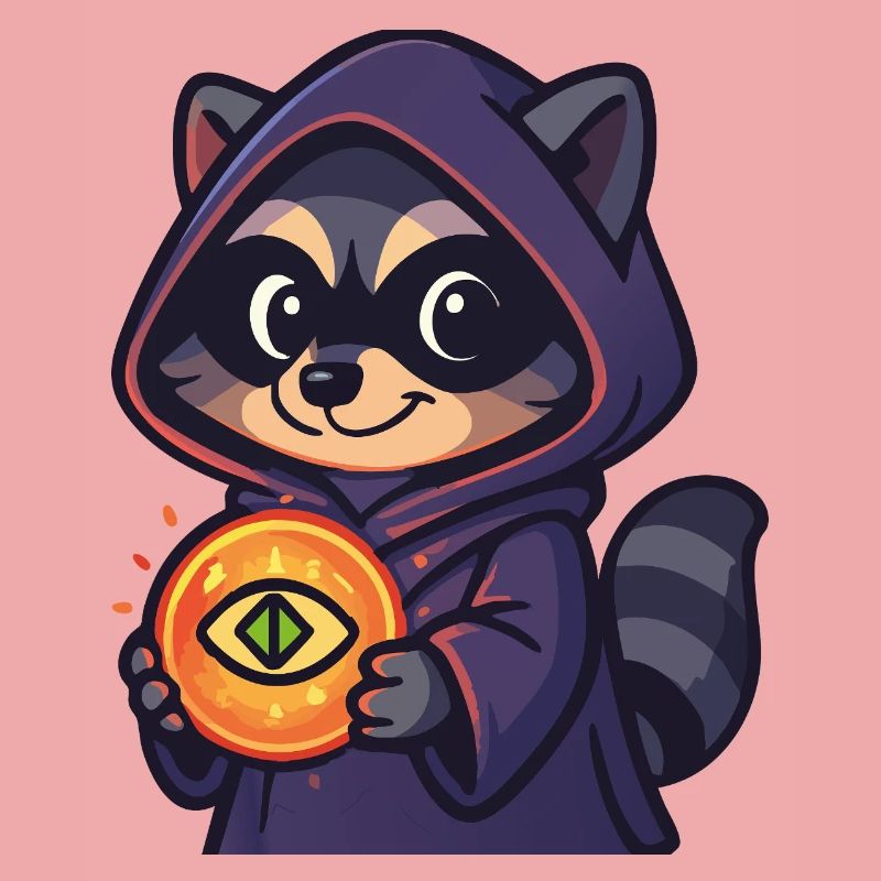 When a Racoon Finds Something