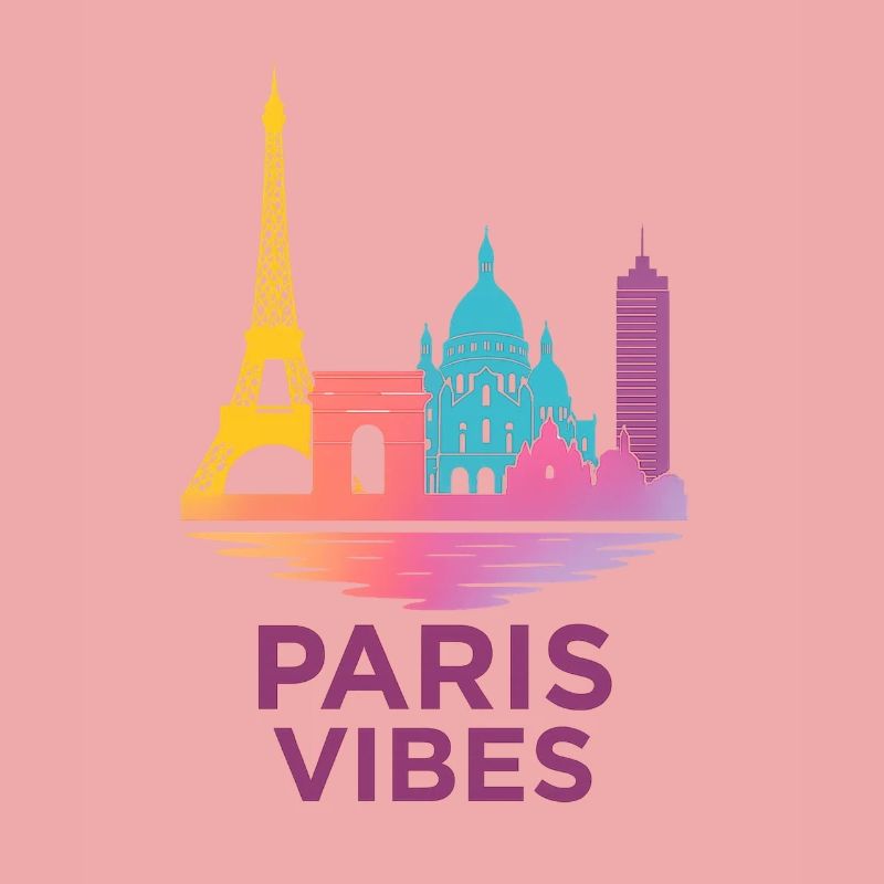 Silhouette de gradient de Paris Vibes