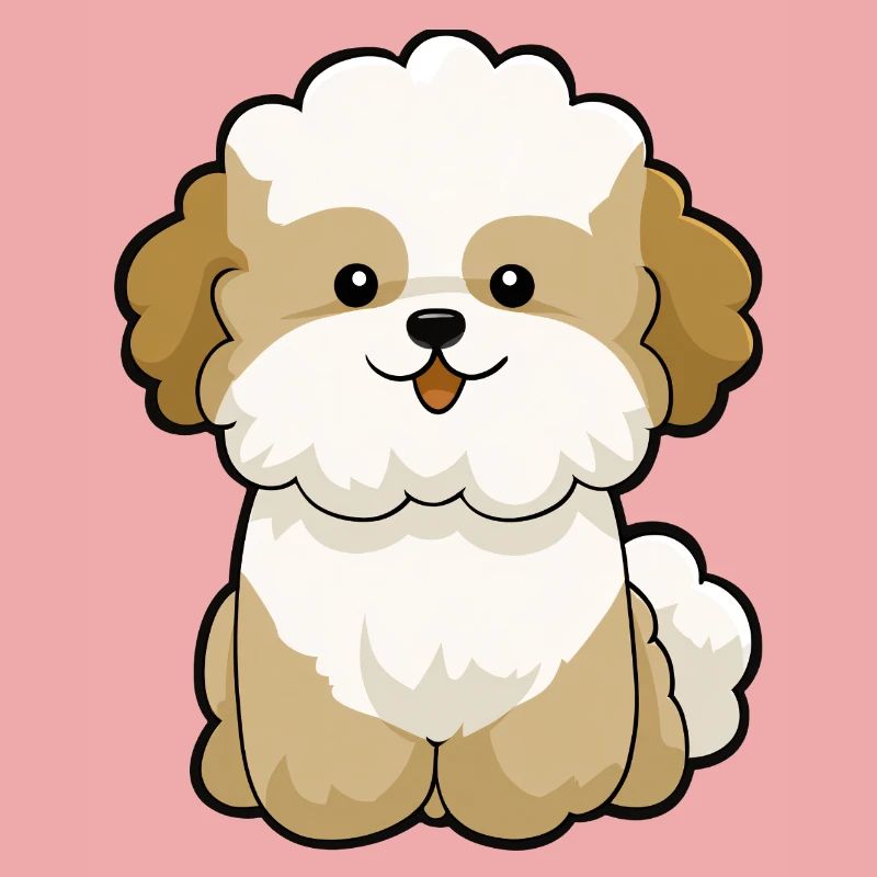 Chibi Pudel Pal Maskottchen