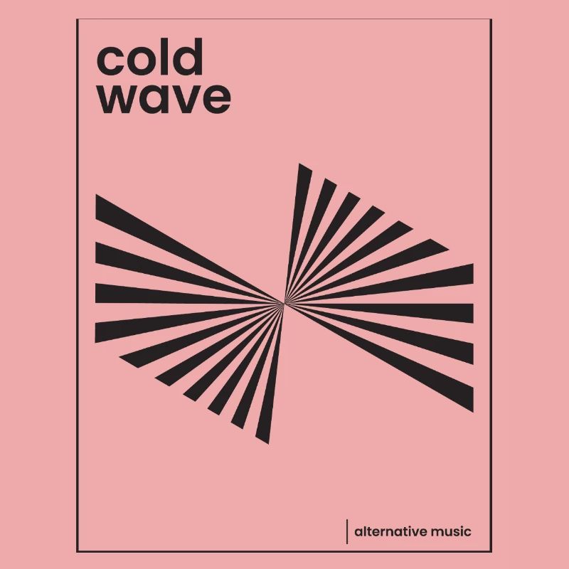 Conception d’affiche de musique Cold Wave