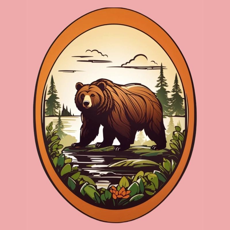 Waldbewohner Braunbär