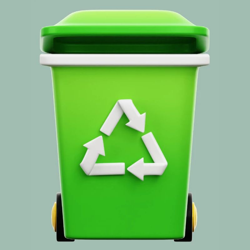 Recycling, bin, selective sorting