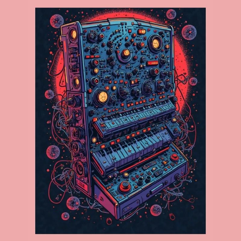 Futuristic electronic music device