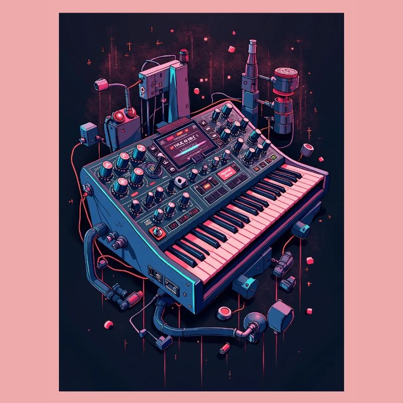 Futuristic Analog Synthesizer