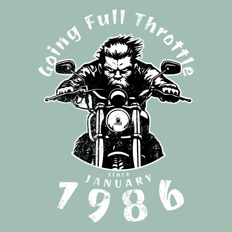 40. Geburtstag Going Full Throttle Since 01/1986