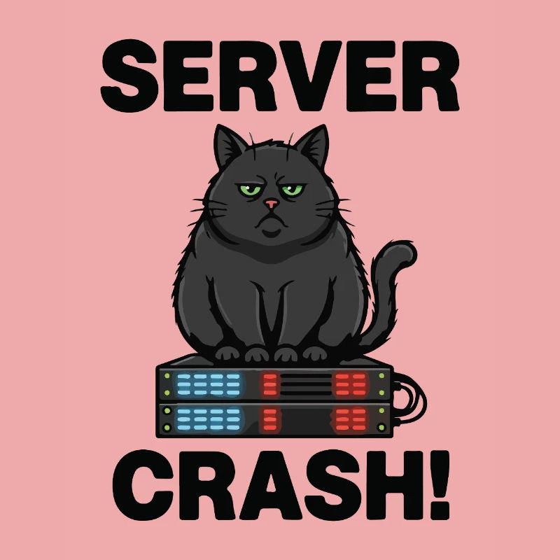 Server Crash Chat Informatique Humour