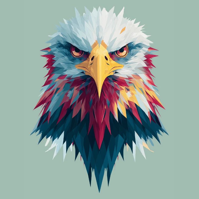 Impressive eagle piercing gaze