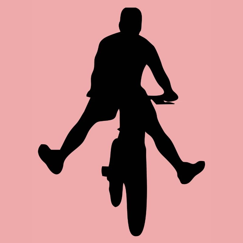Abstract retro pattern on bicycle t-shirt