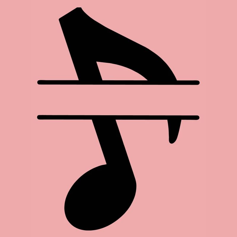 Bannière de texte note de musique