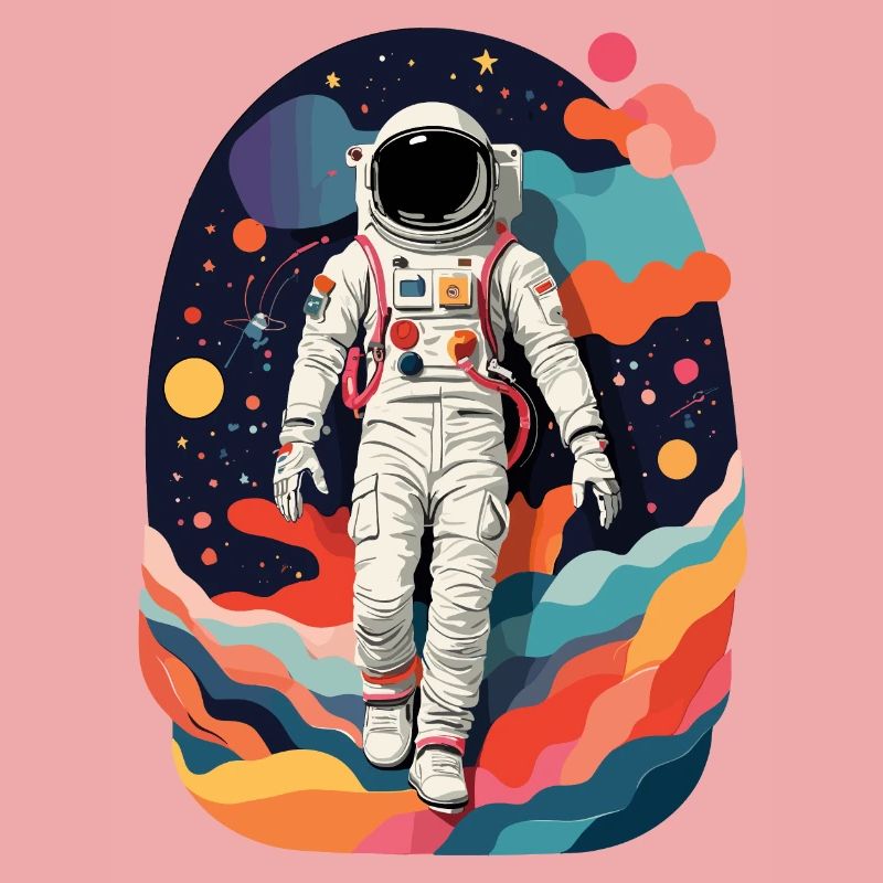 Image colorée d’astronaute
