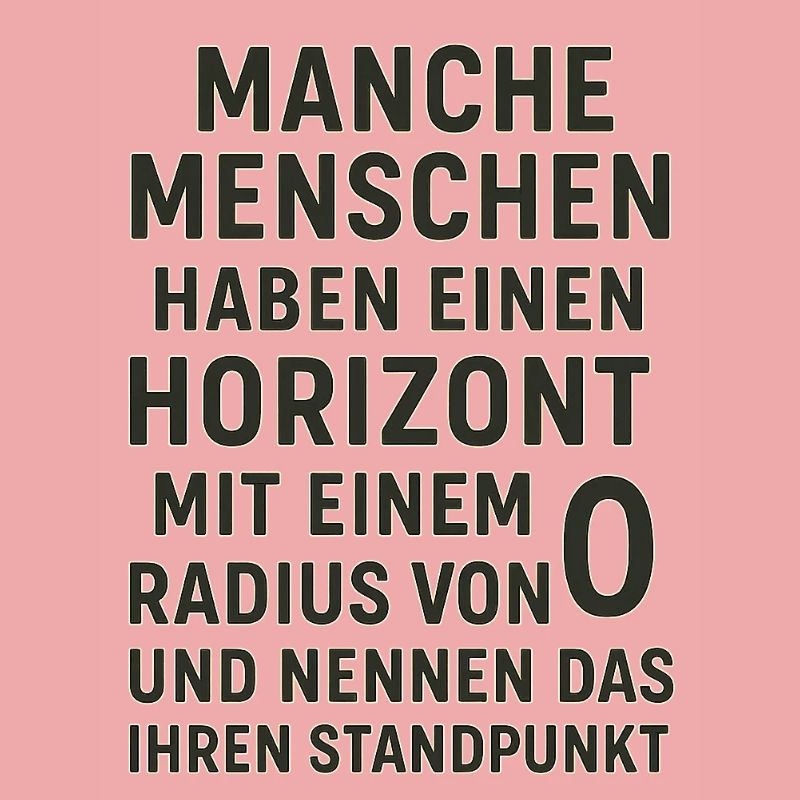 Nullradius-Horizont Standpunkt Spruch