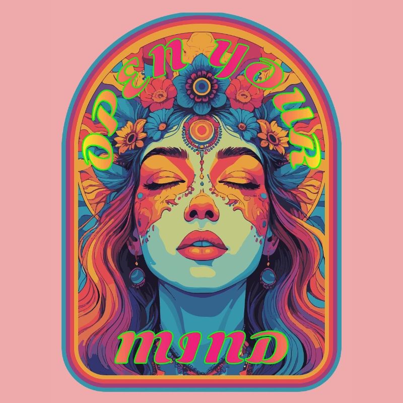 Kandi EDM Open Your Mind Psychedelische Blüte