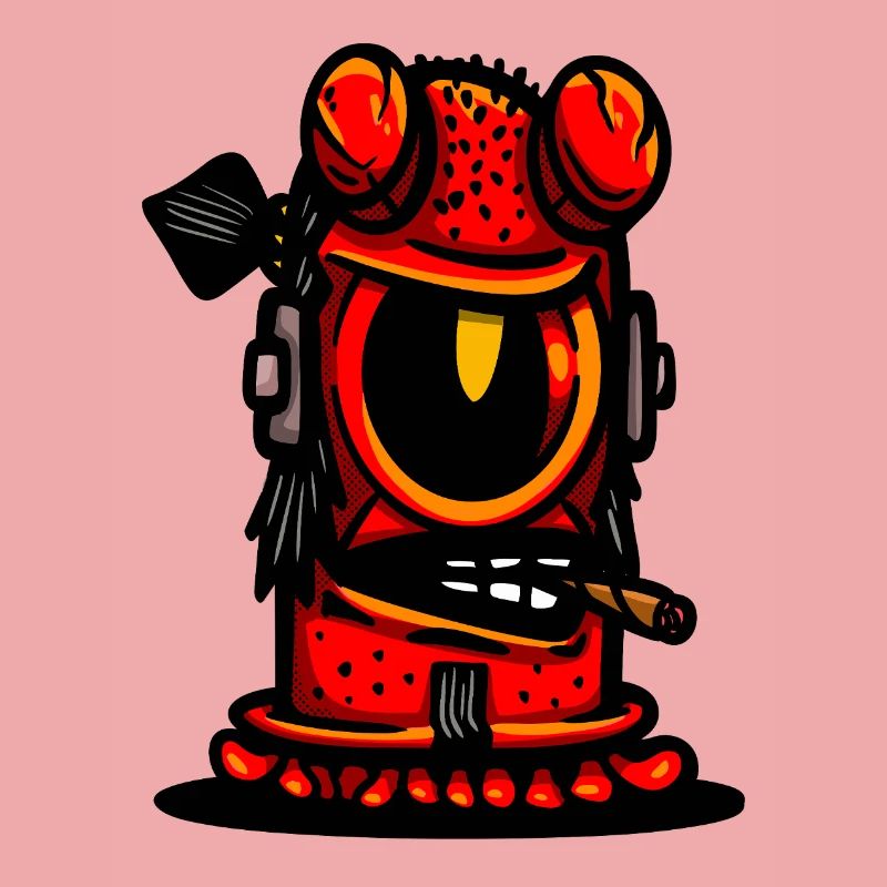 Red Devil Cigar Caricature