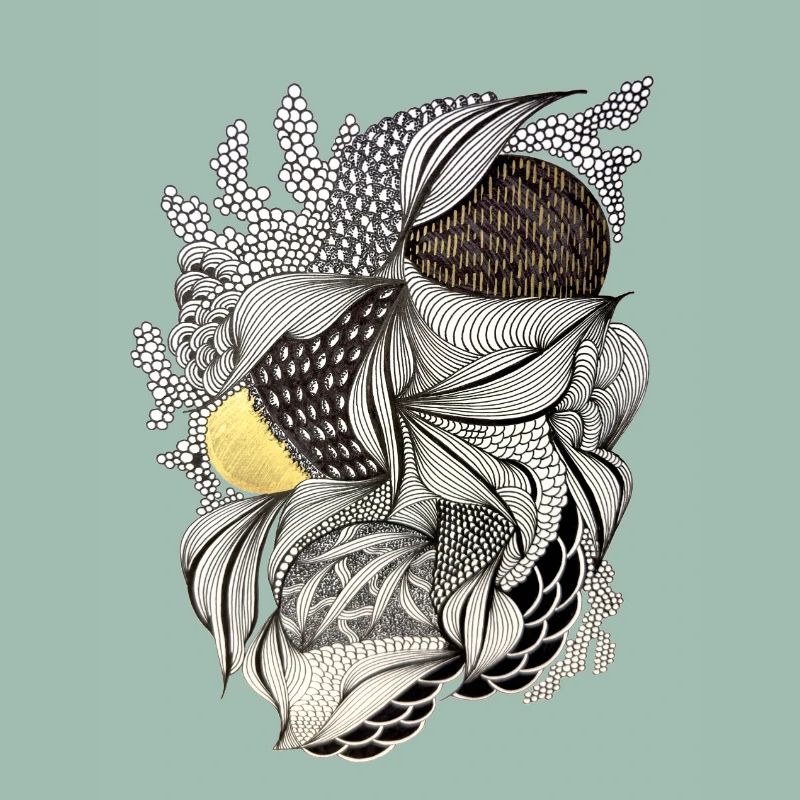 Leaf Fabric Feather Light Pattern