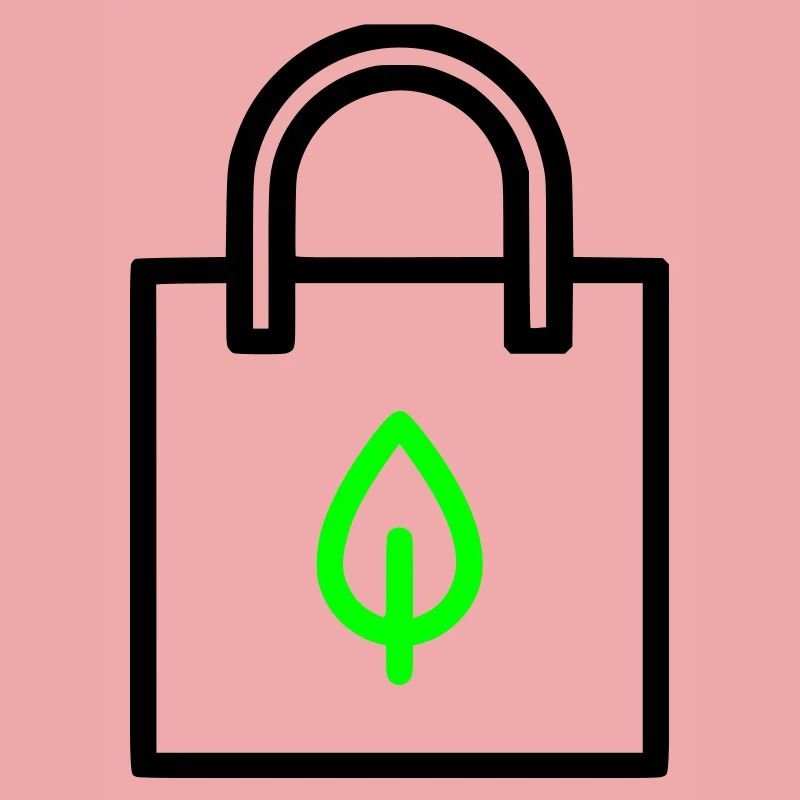  Stoffbeutel Tasche Blatt