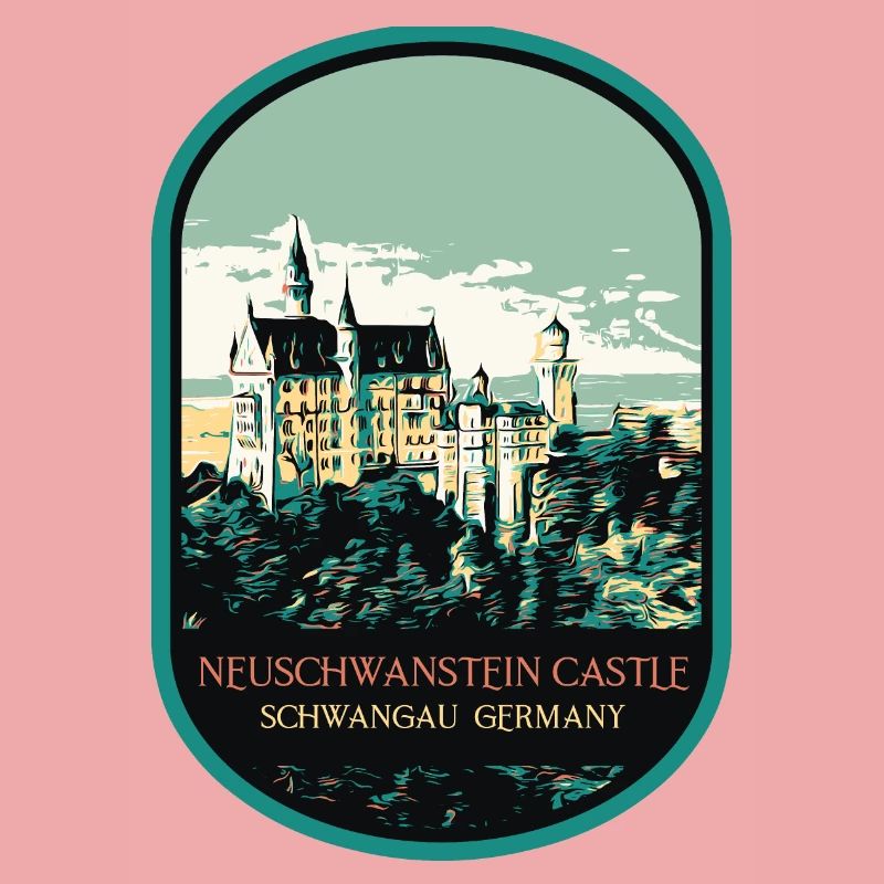 Neuschwanstein Schloss Silhouette
