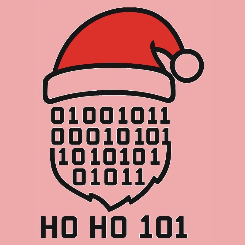 Weihnachtscode mit Santa Hut