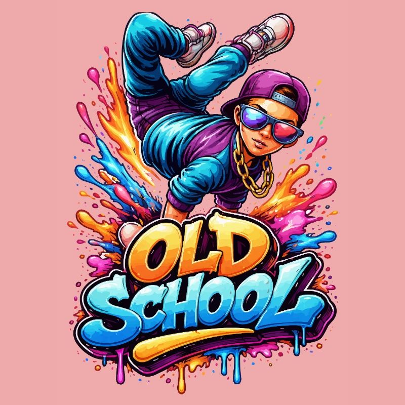 Old School Breakdance Graffiti