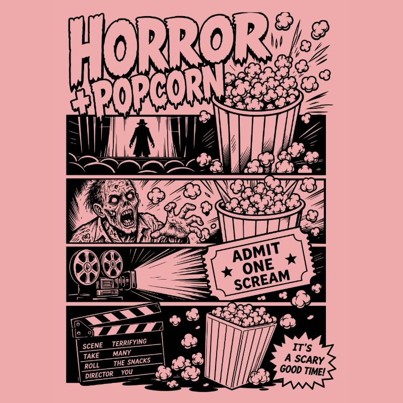 Horror Plus Popcorn Rétro