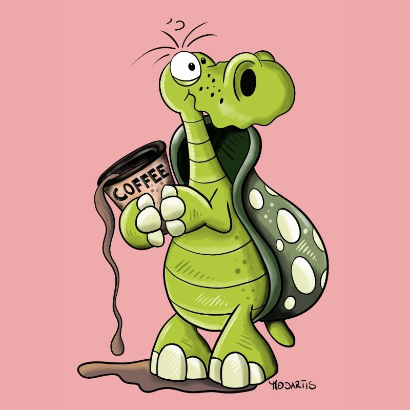 Turtle needs coffee