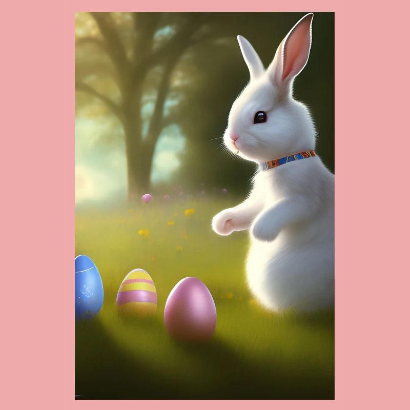 Easter Bunny with Easter Eggs