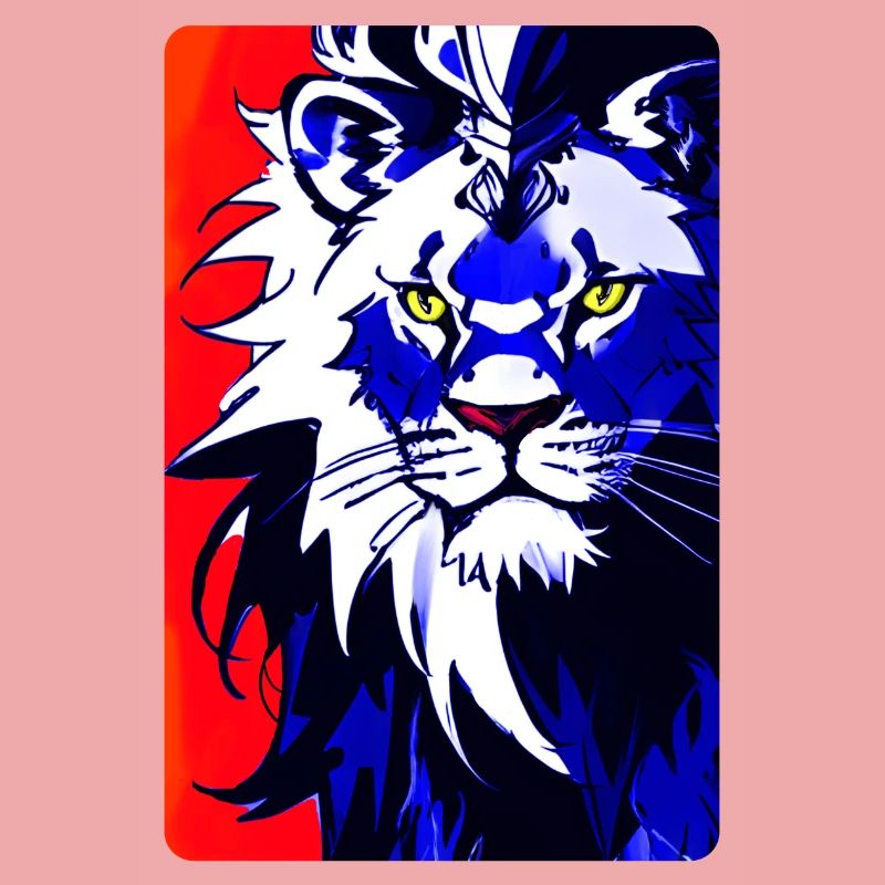 Blauer Löwe (Design1)