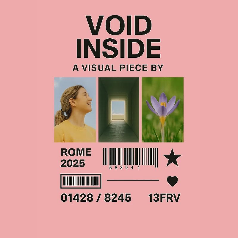 Vide intérieur : Fleur de lumière du collage