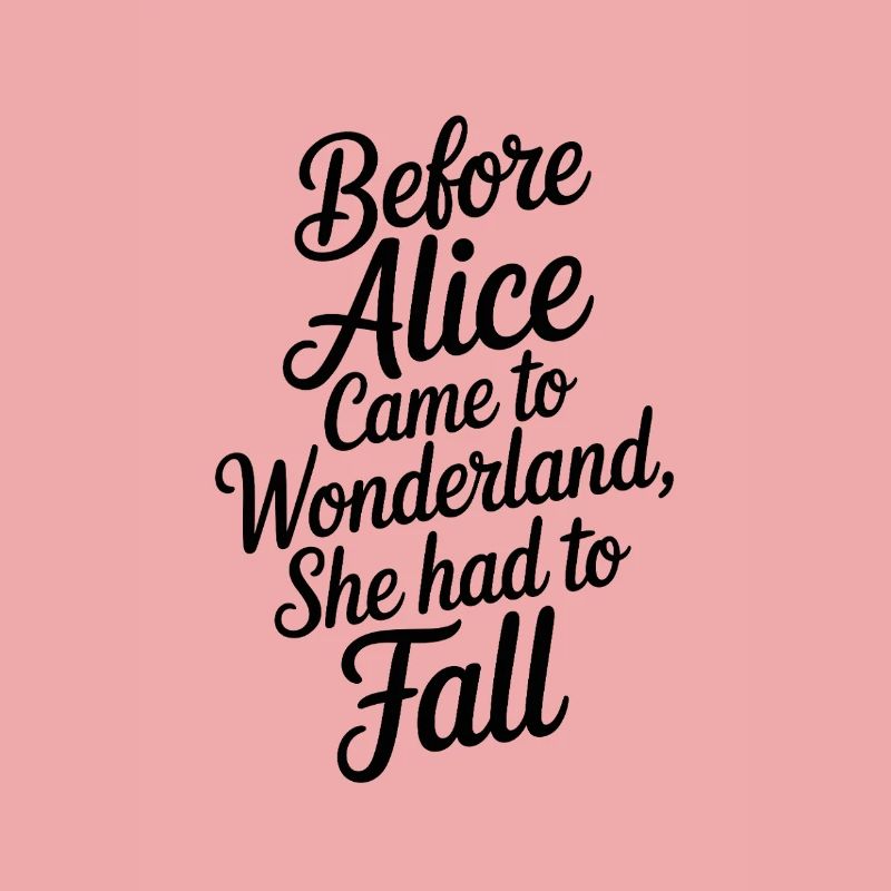Wunderland Zitat in Script