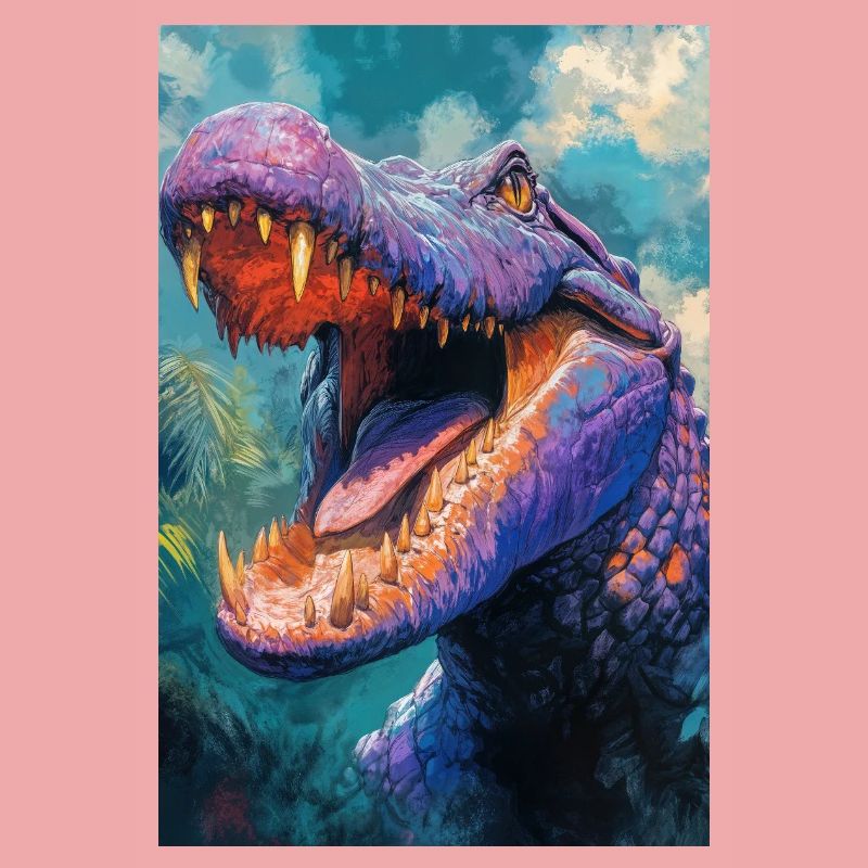 Illustration eines Krokodils