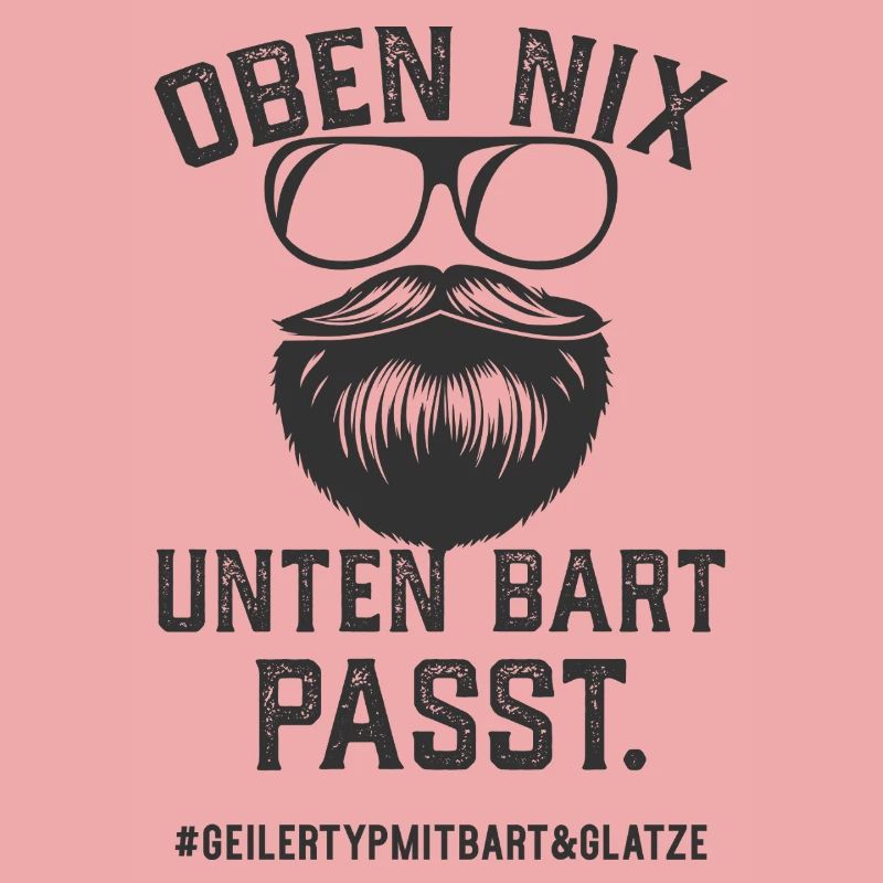Geiler Typ Mit Bart Und Glatze Bartträger Vollbart