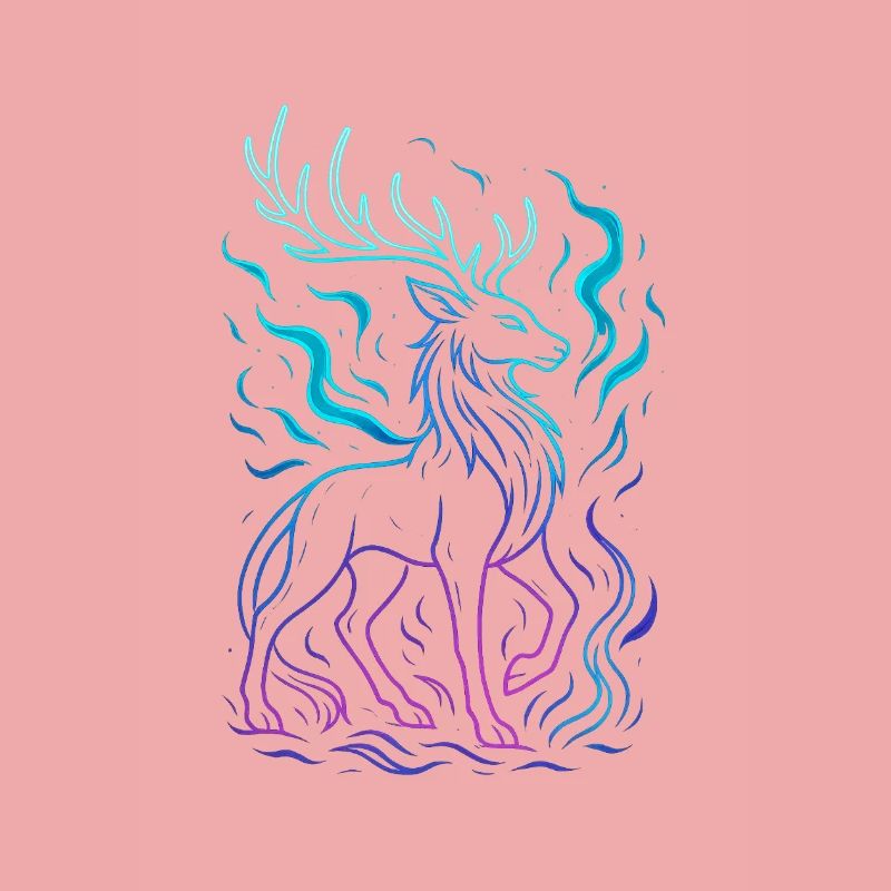 Neon Dragon's Line in Gradient