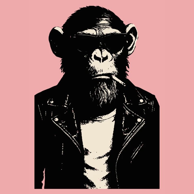 Monkey Rebel Lederjacke