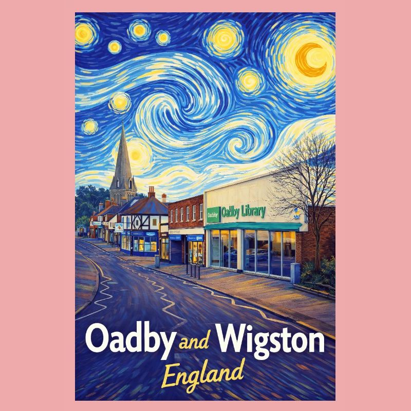 Oadby Wigston England Sternenstraßen