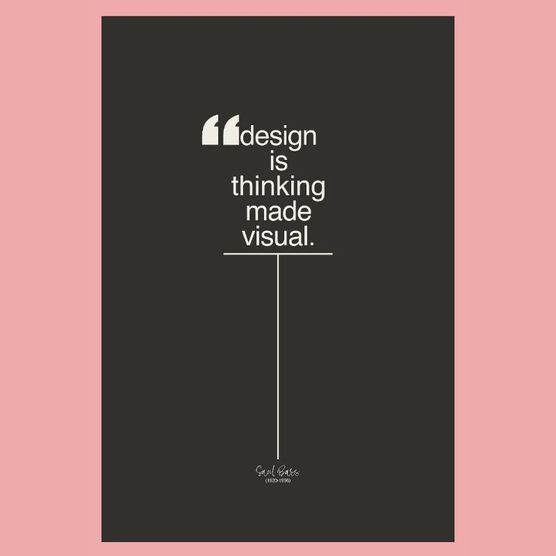 Design is Thinking Made Visual Poster