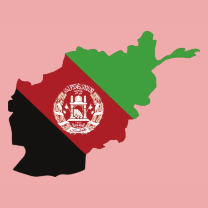 Afghanistan Map Flag