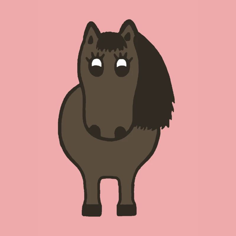 Kugelrundes Pony
