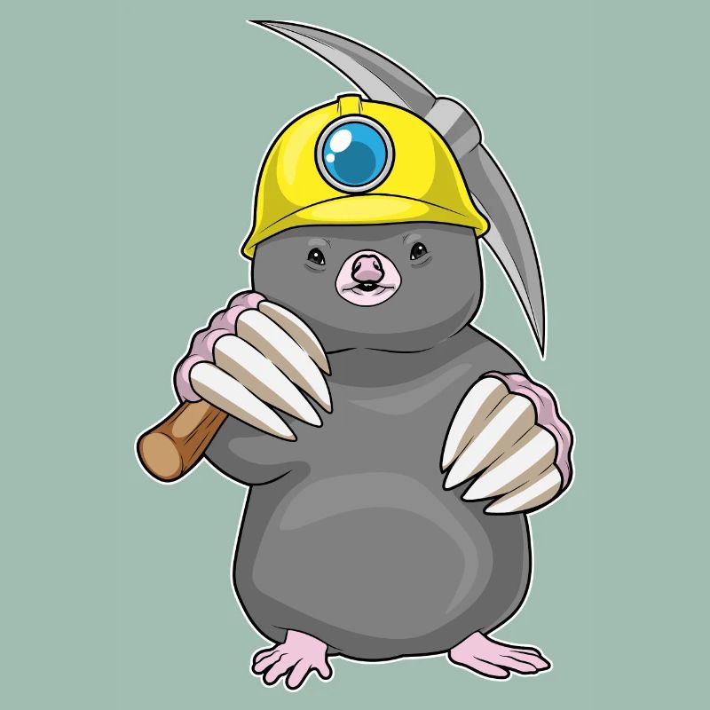 Mole Miner Pickaxe Mining