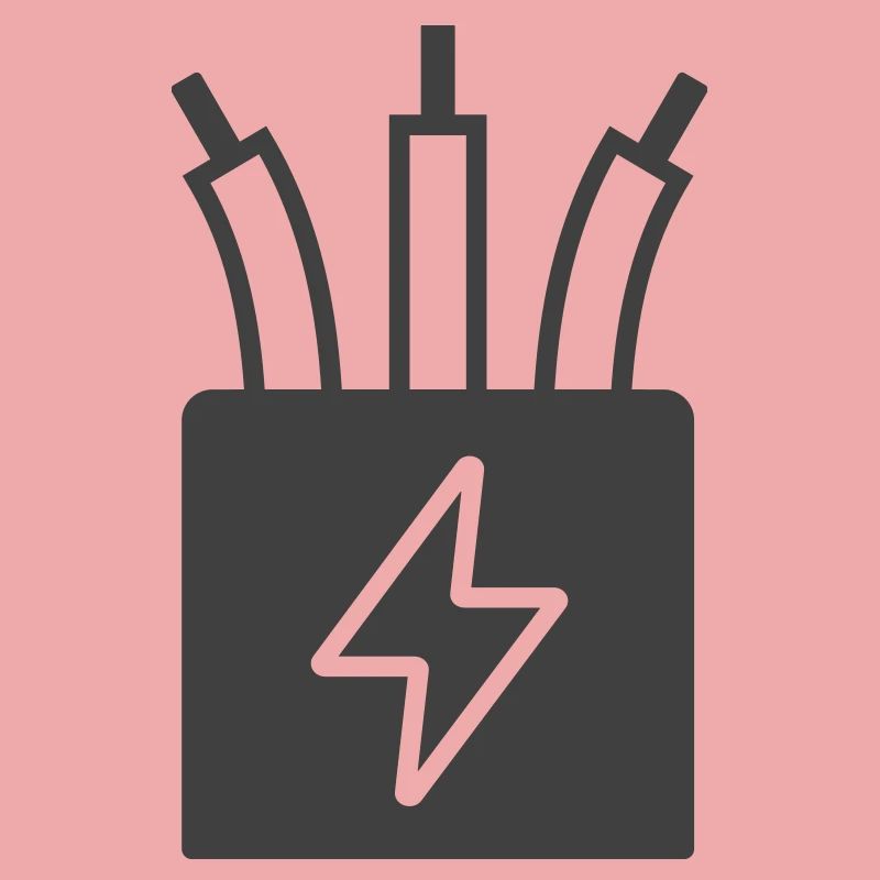Elektrisches Kabel Power Icon Logo